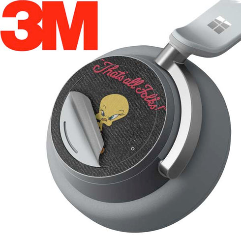 Looney Tunes Tweety Bird Thats All Folks Surface Headphones Skin